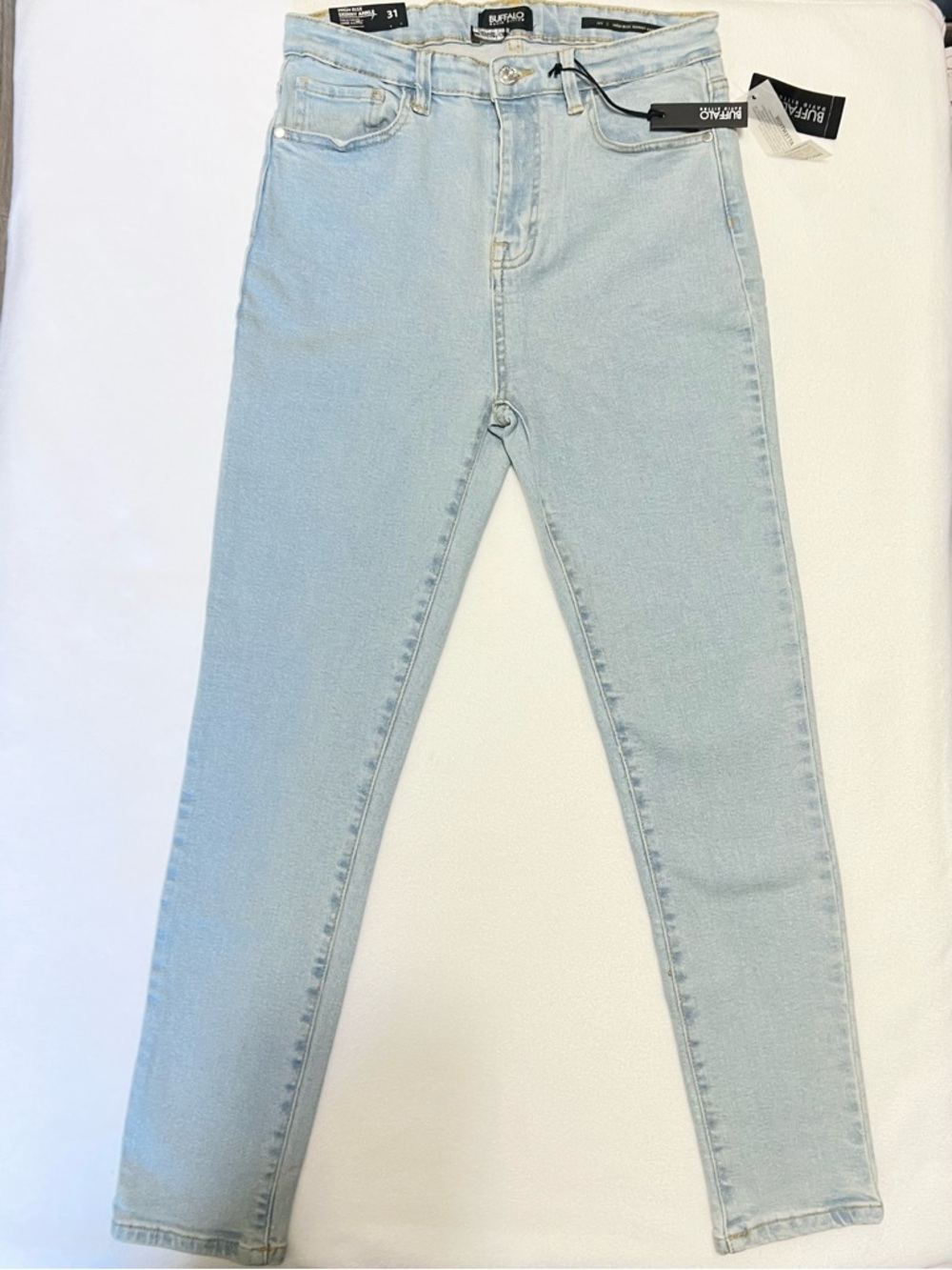 Buffalo David Bitton High-Rise Skinny Jeans Light Blue Women’s Size 31 NWT